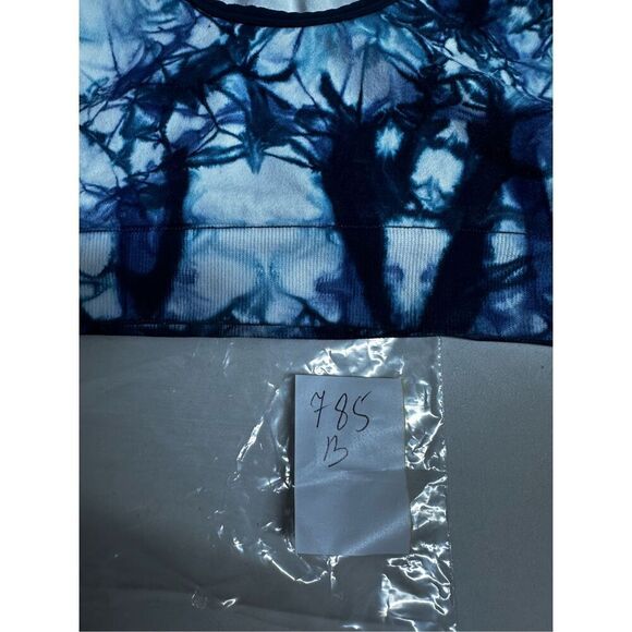 Casique Bralette Blue White Size 18/20 - Picture 7 of 7